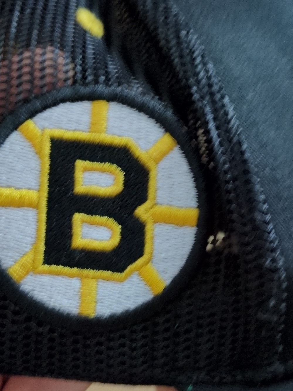 Mitchell & Ness Kids Black and Yellow Trucker Hat with 'B' Patch